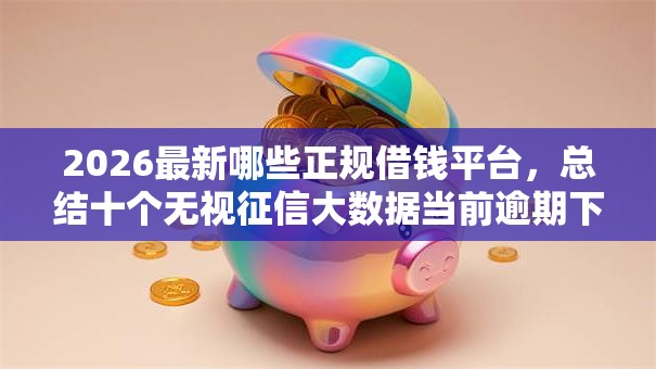 2026最新哪些正规借钱平台,总结十个无视征信大数据当前逾期下款的口子! 2026最新哪些正规借钱平台,总结十个无视征信大数据当前逾期下款的口子!
