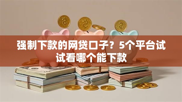 强制下款的网贷口子？5个平台试试看哪个能下款