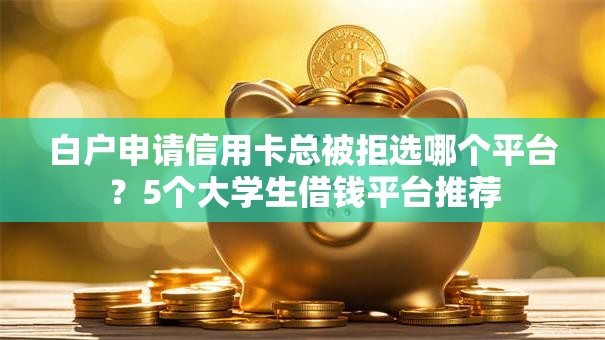 白户申请信用卡总被拒选哪个平台？5个大学生借钱平台推荐