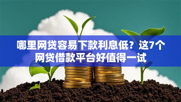 哪里网贷容易下款利息低?这7个网贷借款平台好值得一试 哪里网贷容易下款利息低?这7个网贷借款平台好值得一试