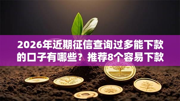 2026年近期征信查询过多能下款的口子有哪些？推荐8个容易下款的平台
