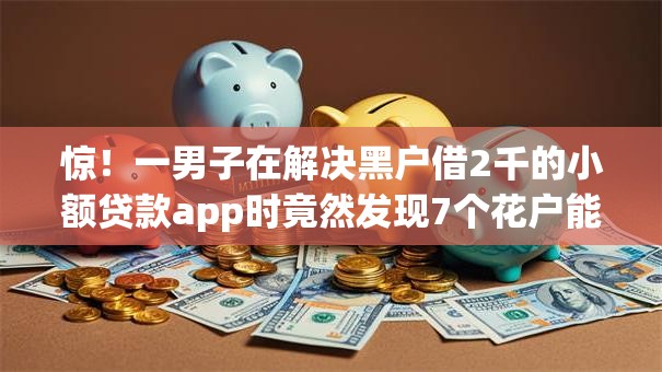 惊！一男子在解决黑户借2千的小额贷款app时竟然发现7个花户能下款的平台，事后分享了出来