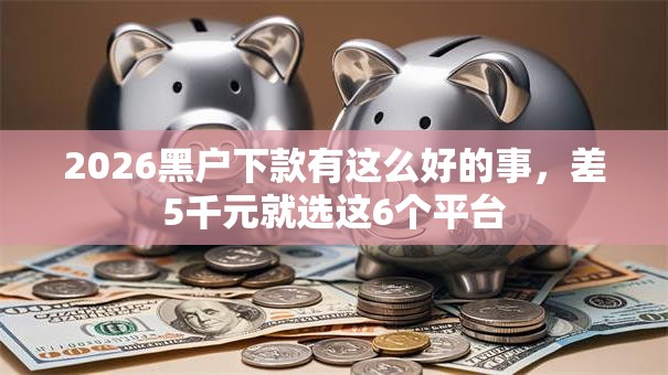 2026黑户下款有这么好的事，差5千元就选这6个平台