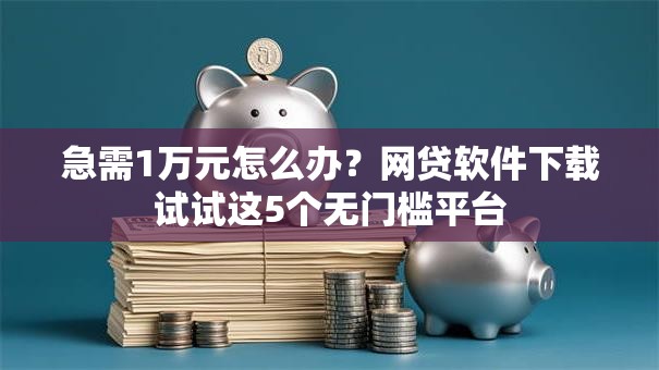 急需1万元怎么办？网贷软件下载试试这5个无门槛平台
