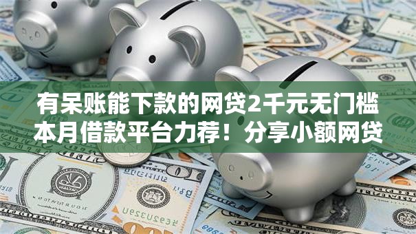 有呆账能下款的网贷2千元无门槛本月借款平台力荐！分享小额网贷口子2千元无门槛借款