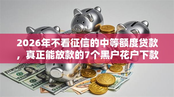 2026年不看征信的中等额度贷款,真正能放款的7个黑户花户下款的口子2025推荐 2026年不看征信的中等额度贷款,真正能放款的7个黑户花户下款的口子2025推荐