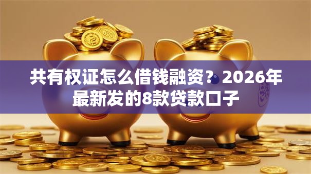 共有权证怎么借钱融资?2026年最新发的8款贷款口子 共有权证怎么借钱融资?2026年最新发的8款贷款口子