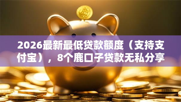 2026最新最低贷款额度（支持支付宝），8个鹿口子贷款无私分享