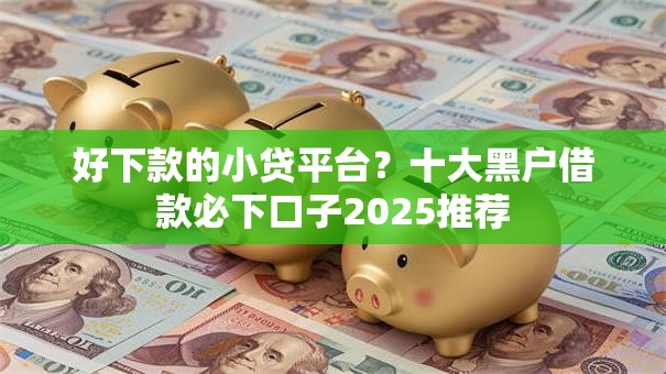 好下款的小贷平台?十大黑户借款必下口子2025推荐 好下款的小贷平台?十大黑户借款必下口子2025推荐