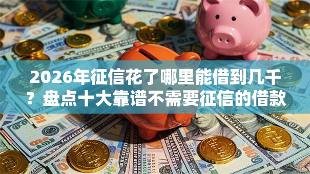 2026年征信花了哪里能借到几千？盘点十大靠谱不需要征信的借款平台
