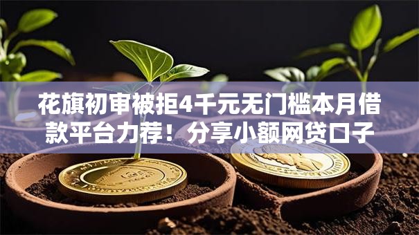 花旗初审被拒4千元无门槛本月借款平台力荐！分享小额网贷口子4千元无门槛借款