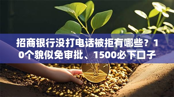 招商银行没打电话被拒有哪些?10个貌似免审批、1500必下口子合集 招商银行没打电话被拒有哪些?10个貌似免审批、1500必下口子合集