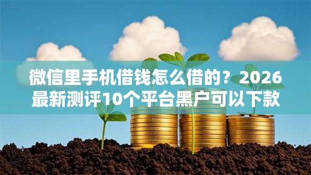 微信里手机借钱怎么借的?2026最新测评10个平台黑户可以下款的那种 微信里手机借钱怎么借的?2026最新测评10个平台黑户可以下款的那种