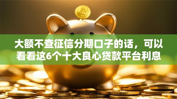 大额不查征信分期口子的话,可以看看这6个十大良心贷款平台利息低一点 大额不查征信分期口子的话,可以看看这6个十大良心贷款平台利息低一点