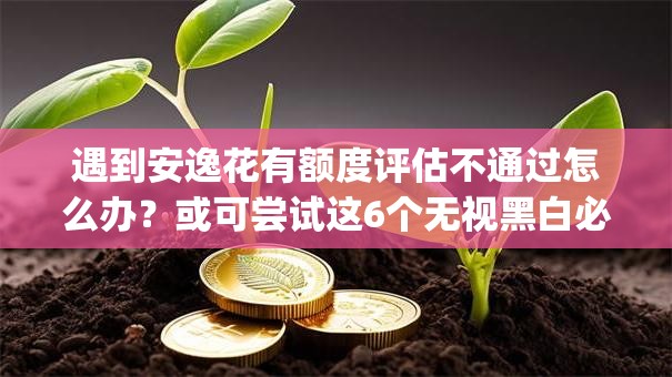 遇到安逸花有额度评估不通过怎么办？或可尝试这6个无视黑白必下款的网贷app