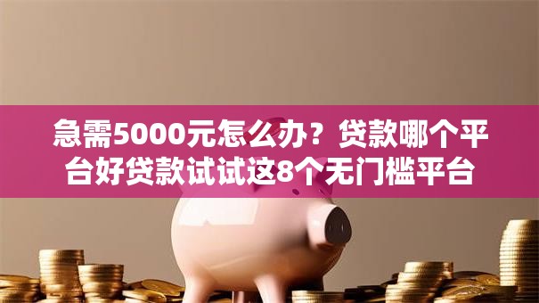 急需5000元怎么办?贷款哪个平台好贷款试试这8个无门槛平台 急需5000元怎么办?贷款哪个平台好贷款试试这8个无门槛平台