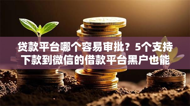 贷款平台哪个容易审批?5个支持下款到微信的借款平台黑户也能借款 贷款平台哪个容易审批?5个支持下款到微信的借款平台黑户也能借款