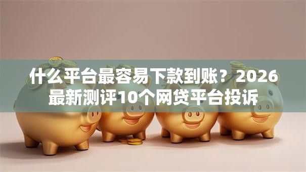 什么平台最容易下款到账？2026最新测评10个网贷平台投诉