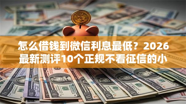 怎么借钱到微信利息最低?2026最新测评10个正规不看征信的小额贷款软件 怎么借钱到微信利息最低?2026最新测评10个正规不看征信的小额贷款软件