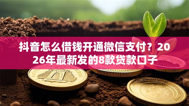 抖音怎么借钱开通微信支付?2026年最新发的8款贷款口子 抖音怎么借钱开通微信支付?2026年最新发的8款贷款口子