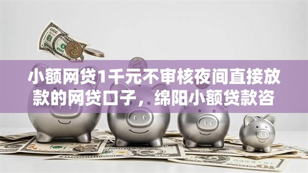 小额网贷1千元不审核夜间直接放款的网贷口子，绵阳小额贷款咨询的5个平台介绍