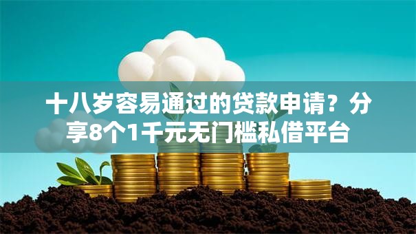十八岁容易通过的贷款申请？分享8个1千元无门槛私借平台
