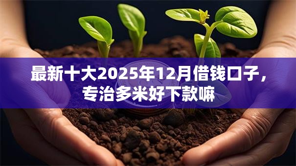 最新十大2025年12月借钱口子,专治多米好下款嘛 最新十大2025年12月借钱口子,专治多米好下款嘛