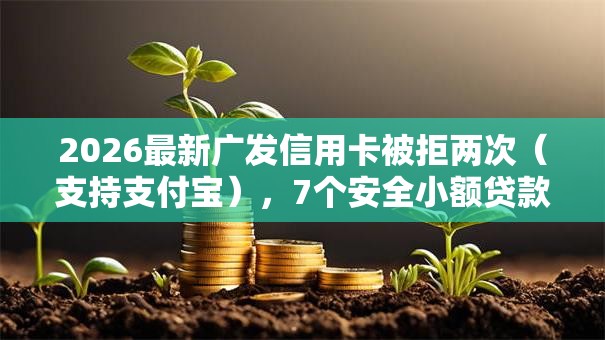 2026最新广发信用卡被拒两次(支持支付宝),7个安全小额贷款平台无私分享 2026最新广发信用卡被拒两次(支持支付宝),7个安全小额贷款平台无私分享