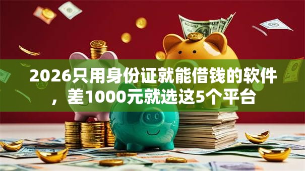 2026只用身份证就能借钱的软件,差1000元就选这5个平台 2026只用身份证就能借钱的软件,差1000元就选这5个平台