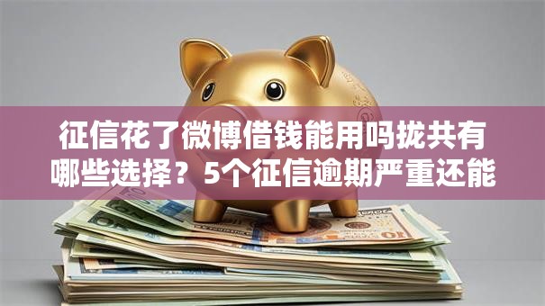 征信花了微博借钱能用吗拢共有哪些选择?5个征信逾期严重还能能下款平台详解 征信花了微博借钱能用吗拢共有哪些选择?5个征信逾期严重还能能下款平台详解