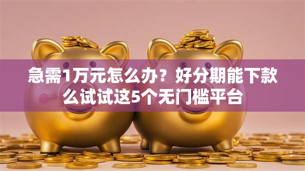 急需1万元怎么办？好分期能下款么试试这5个无门槛平台