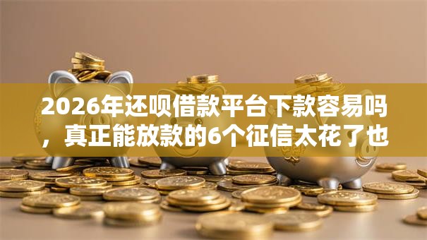 2026年还呗借款平台下款容易吗,真正能放款的6个征信太花了也能借钱的平台推荐 2026年还呗借款平台下款容易吗,真正能放款的6个征信太花了也能借钱的平台推荐