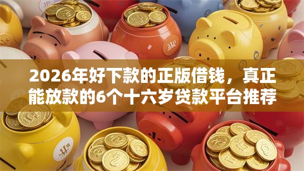 2026年好下款的正版借钱，真正能放款的6个十六岁贷款平台推荐