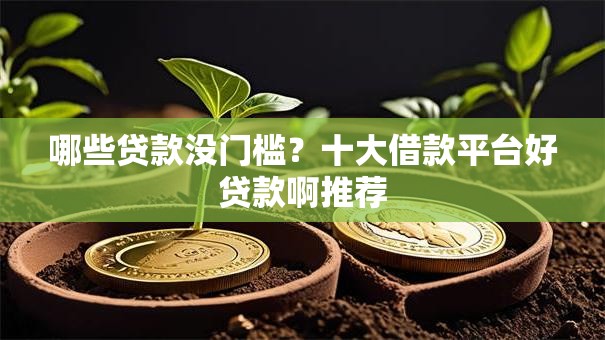 哪些贷款没门槛？十大借款平台好贷款啊推荐