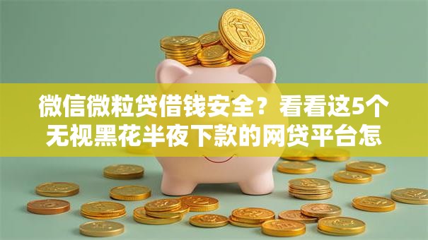 微信微粒贷借钱安全?看看这5个无视黑花半夜下款的网贷平台怎么样 微信微粒贷借钱安全?看看这5个无视黑花半夜下款的网贷平台怎么样