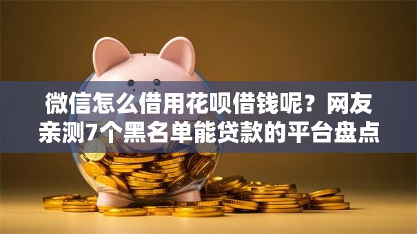 微信怎么借用花呗借钱呢?网友亲测7个黑名单能贷款的平台盘点 微信怎么借用花呗借钱呢?网友亲测7个黑名单能贷款的平台盘点