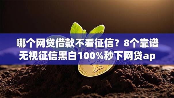 哪个网贷借款不看征信?8个靠谱无视征信黑白100%秒下网贷app推荐 哪个网贷借款不看征信?8个靠谱无视征信黑白100%秒下网贷app推荐