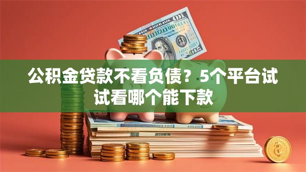 公积金贷款不看负债?5个平台试试看哪个能下款 公积金贷款不看负债?5个平台试试看哪个能下款