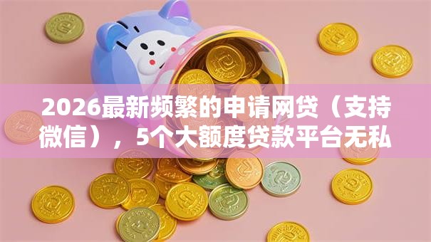 2026最新频繁的申请网贷（支持微信），5个大额度贷款平台无私分享