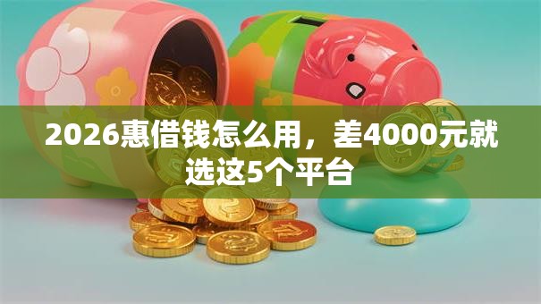 2026惠借钱怎么用,差4000元就选这5个平台 2026惠借钱怎么用,差4000元就选这5个平台