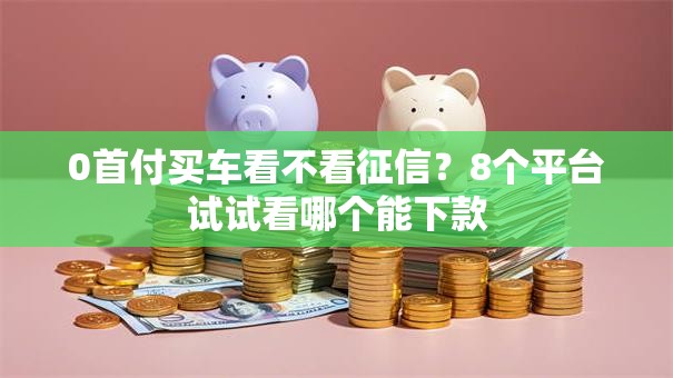 0首付买车看不看征信?8个平台试试看哪个能下款 0首付买车看不看征信?8个平台试试看哪个能下款