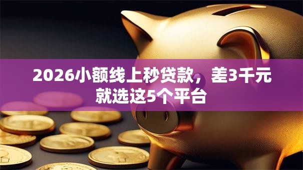 2026小额线上秒贷款,差3千元就选这5个平台 2026小额线上秒贷款,差3千元就选这5个平台