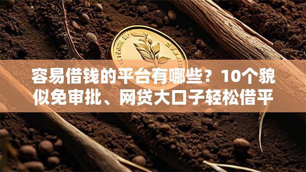 容易借钱的平台有哪些?10个貌似免审批、网贷大口子轻松借平台合集 容易借钱的平台有哪些?10个貌似免审批、网贷大口子轻松借平台合集