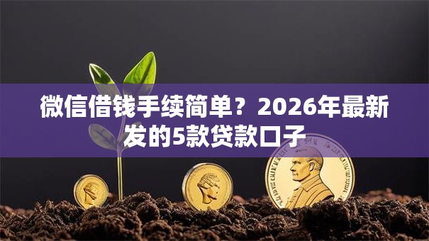 微信借钱手续简单?2026年最新发的5款贷款口子 微信借钱手续简单?2026年最新发的5款贷款口子
