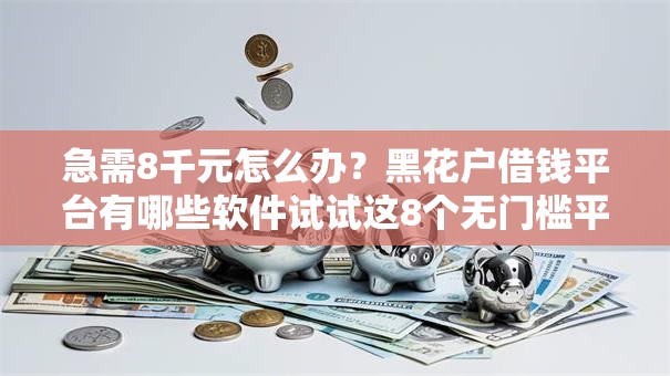 急需8千元怎么办？黑花户借钱平台有哪些软件试试这8个无门槛平台