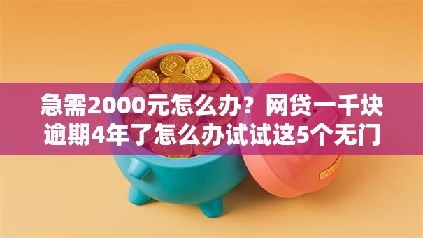 急需2000元怎么办？网贷一千块逾期4年了怎么办试试这5个无门槛平台