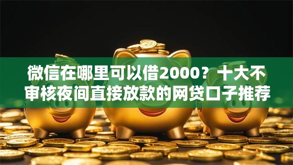 微信在哪里可以借2000?十大不审核夜间直接放款的网贷口子推荐 微信在哪里可以借2000?十大不审核夜间直接放款的网贷口子推荐