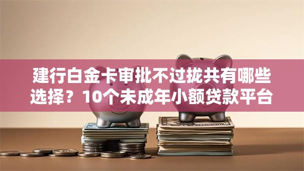 建行白金卡审批不过拢共有哪些选择?10个未成年小额贷款平台详解 建行白金卡审批不过拢共有哪些选择?10个未成年小额贷款平台详解