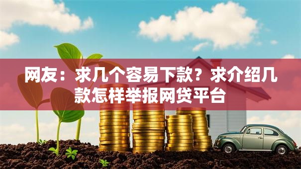 网友:求几个容易下款?求介绍几款怎样举报网贷平台 网友:求几个容易下款?求介绍几款怎样举报网贷平台