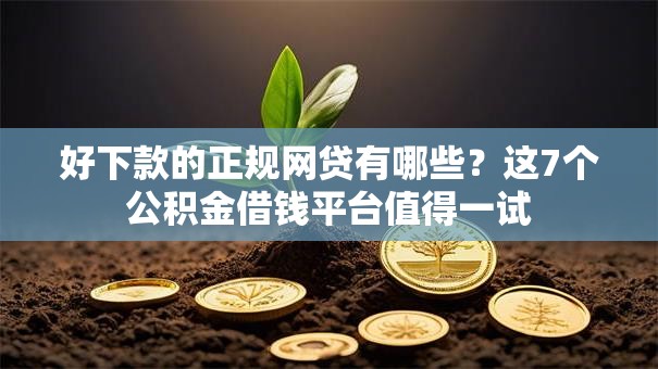 好下款的正规网贷有哪些?这7个公积金借钱平台值得一试 好下款的正规网贷有哪些?这7个公积金借钱平台值得一试